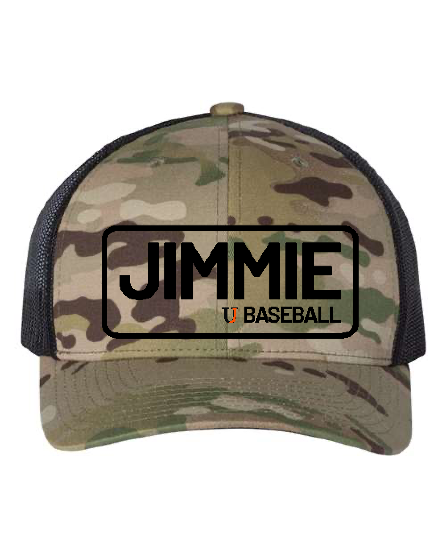 Jimmie Baseball Hat 6606 Multicam green black