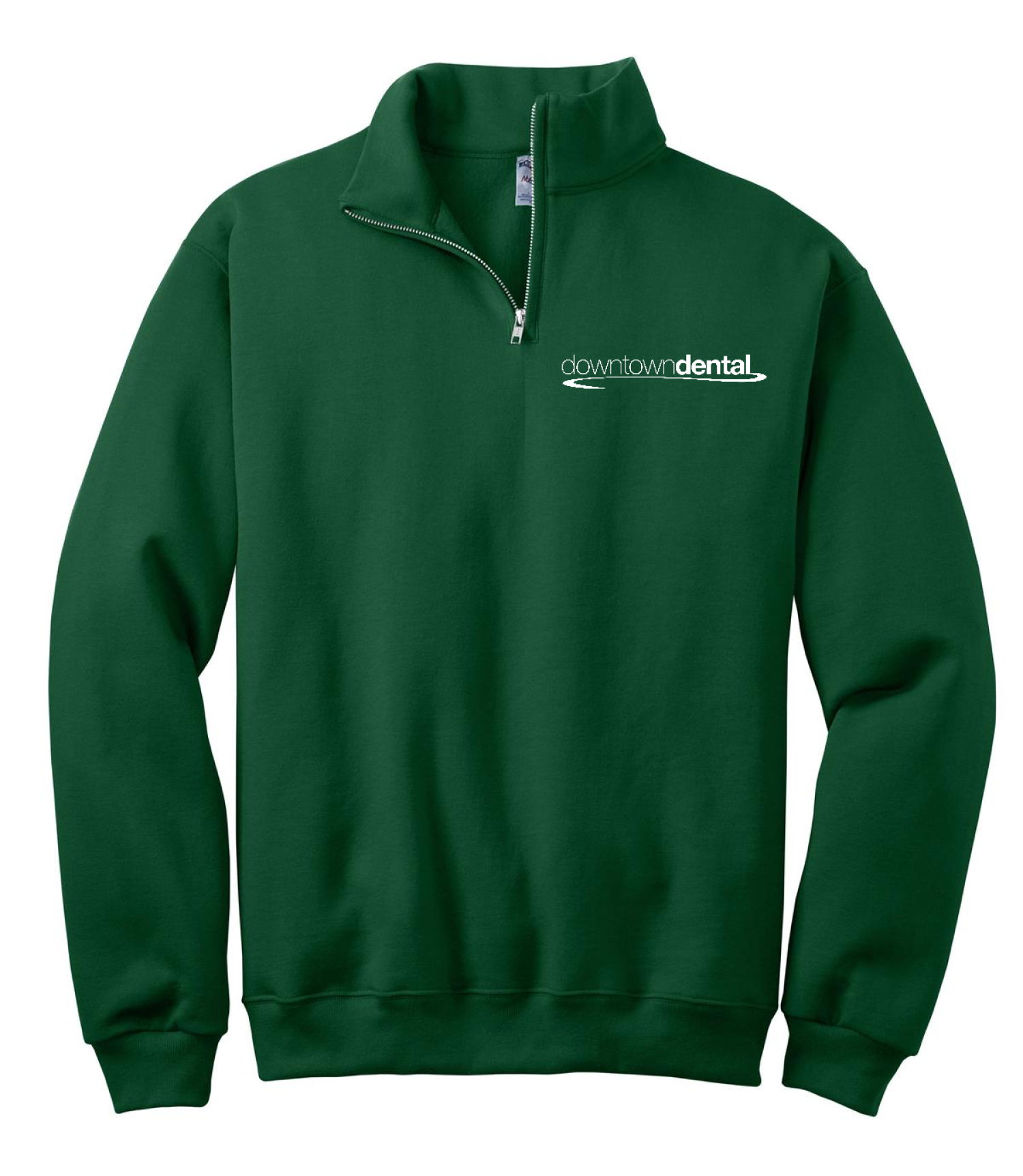 Downtown Dental Left Chest Jerzees - NuBlend 1/4-Zip Cadet Collar Sweatshirt. 995M