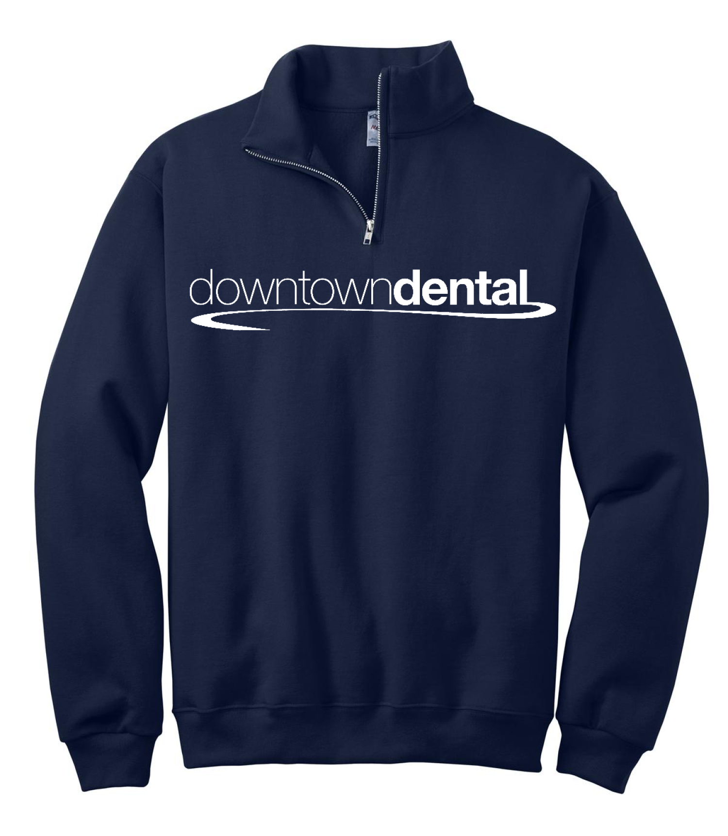 Downtown Dental Jerzees - NuBlend 1/4-Zip Cadet Collar Sweatshirt. 995M