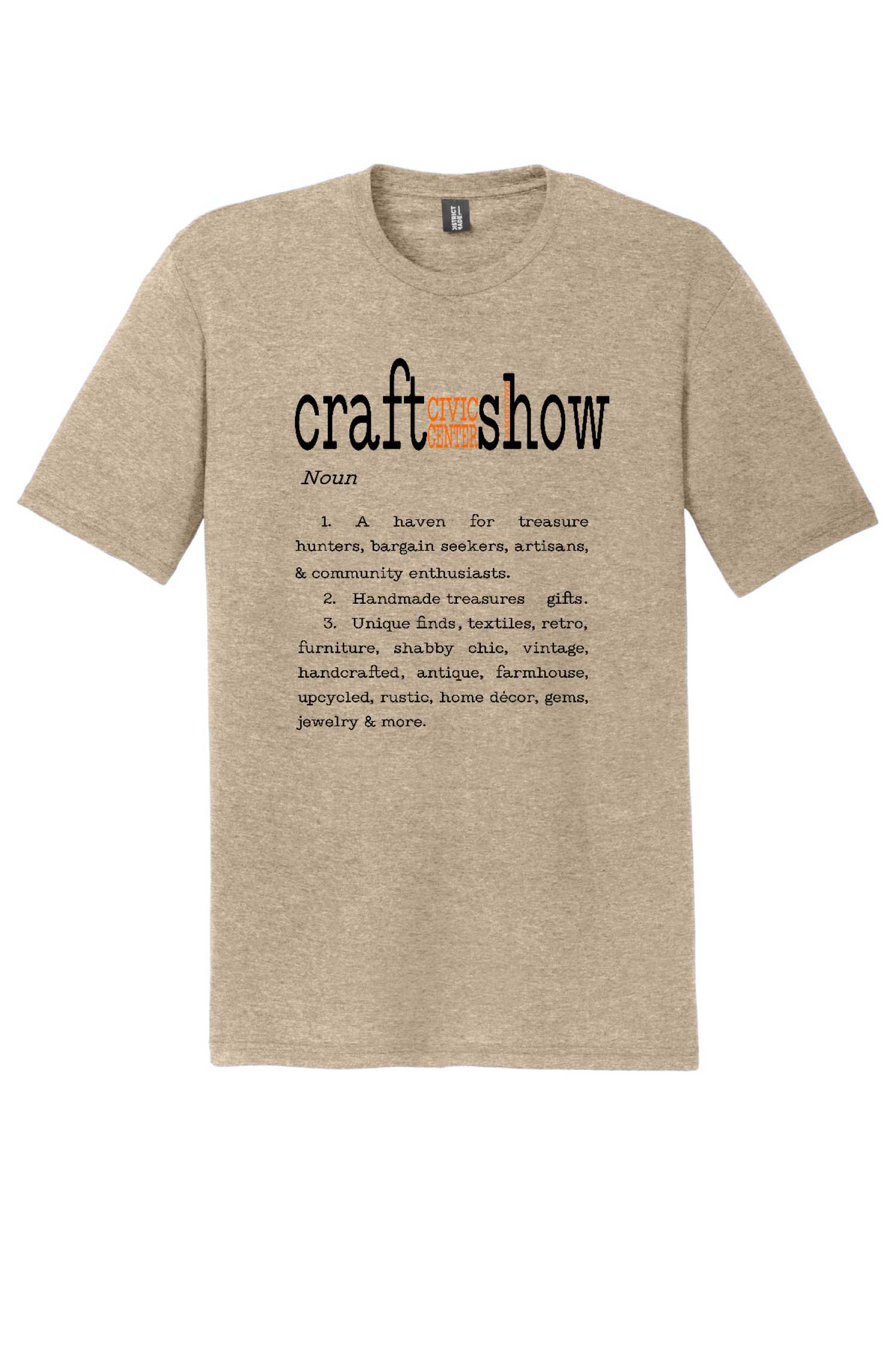 2025 Craft Show Tees.District Perfect Tri Tee. DM130