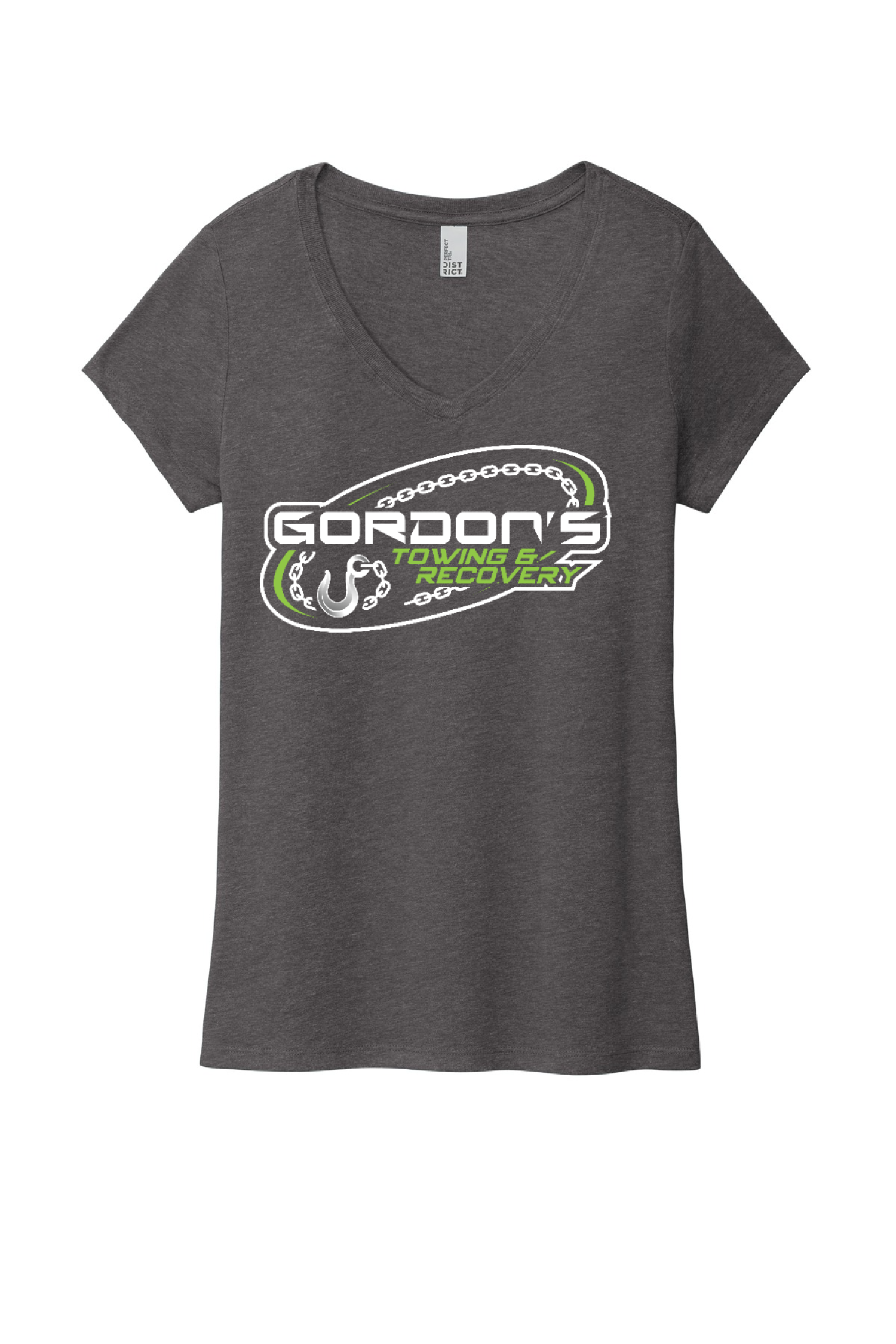 District Women's Perfect Tri V-Neck Tee. DM1350L