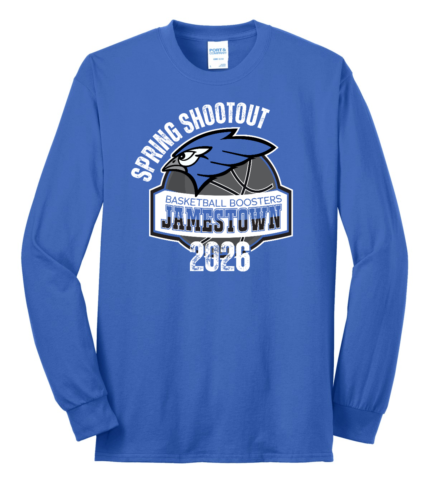 Port & Company Tall Long Sleeve Core Blend Tee. PC55LST