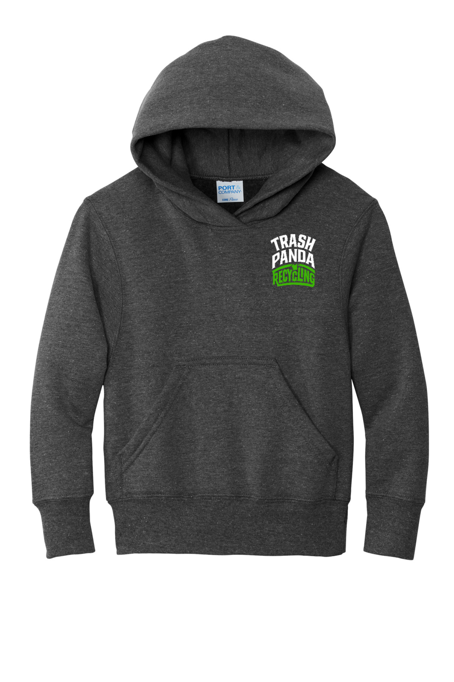 Trash Panda Youth Core Fleece Pullover Hooded Sweatshirt. PC90YH