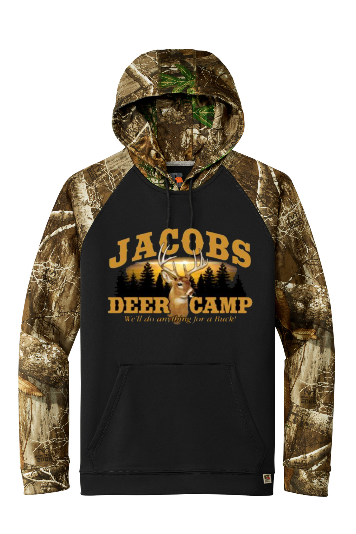 Russell Outdoors Realtree Performance Colorblock Pullover Hoodie RU451